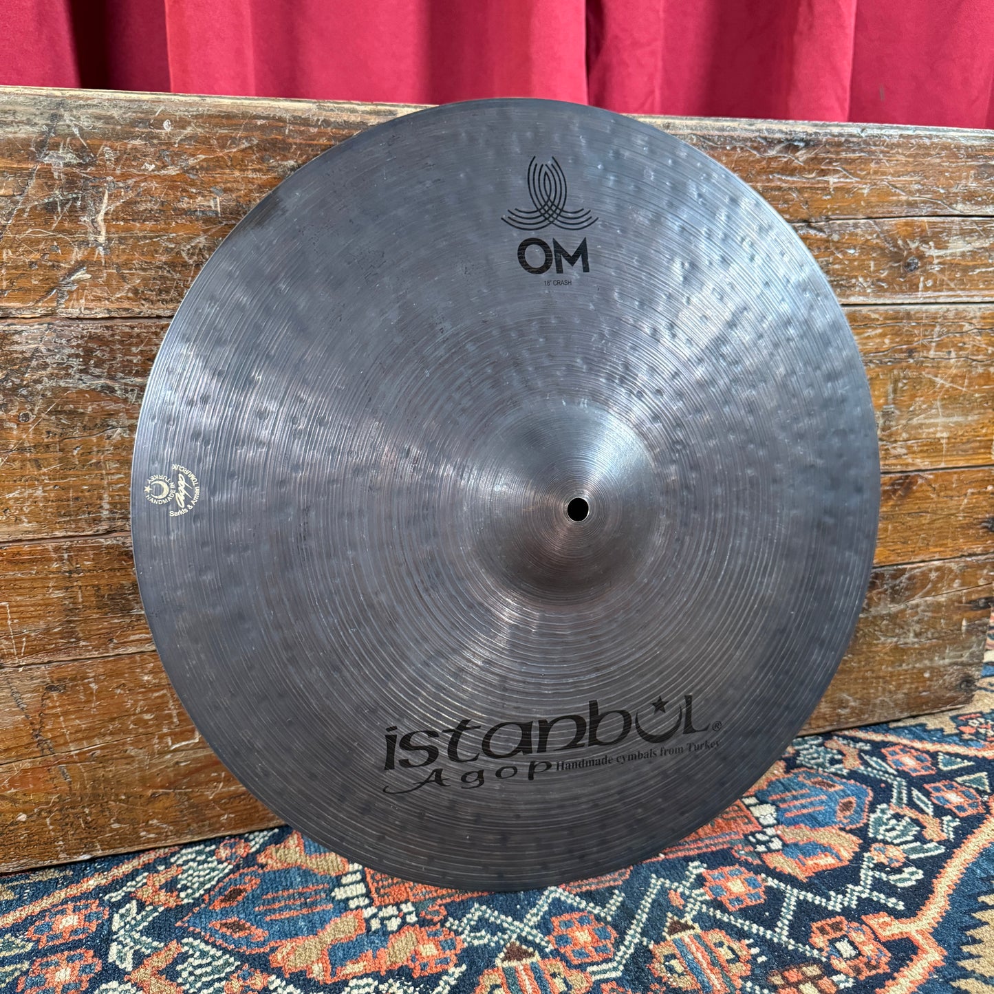 18" Istanbul Agop Om Cindy Blackman Santana Crash Cymbal 1220g *Video Demo*
