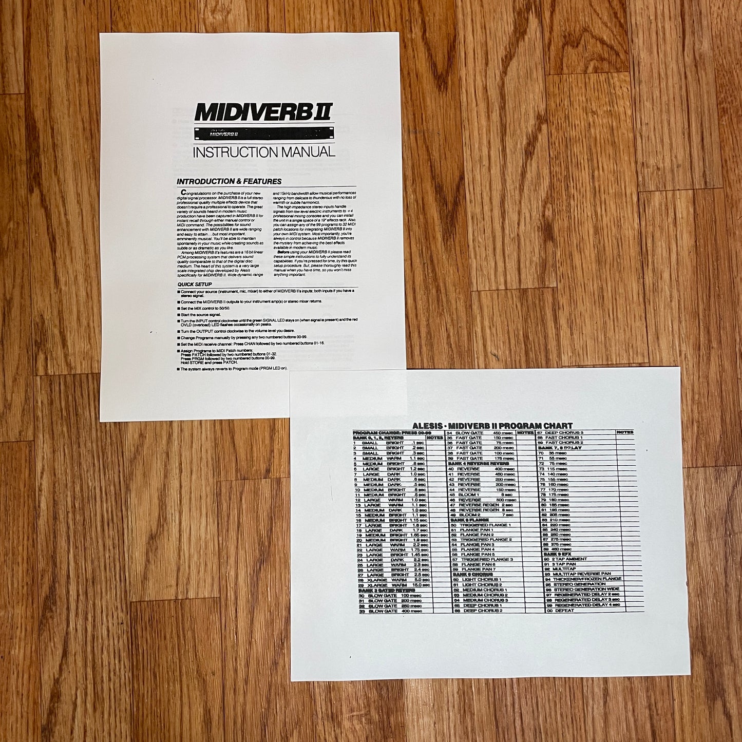 Alesis Midiverb II 16-Bit Digital Effects Processor w/ Power Supply