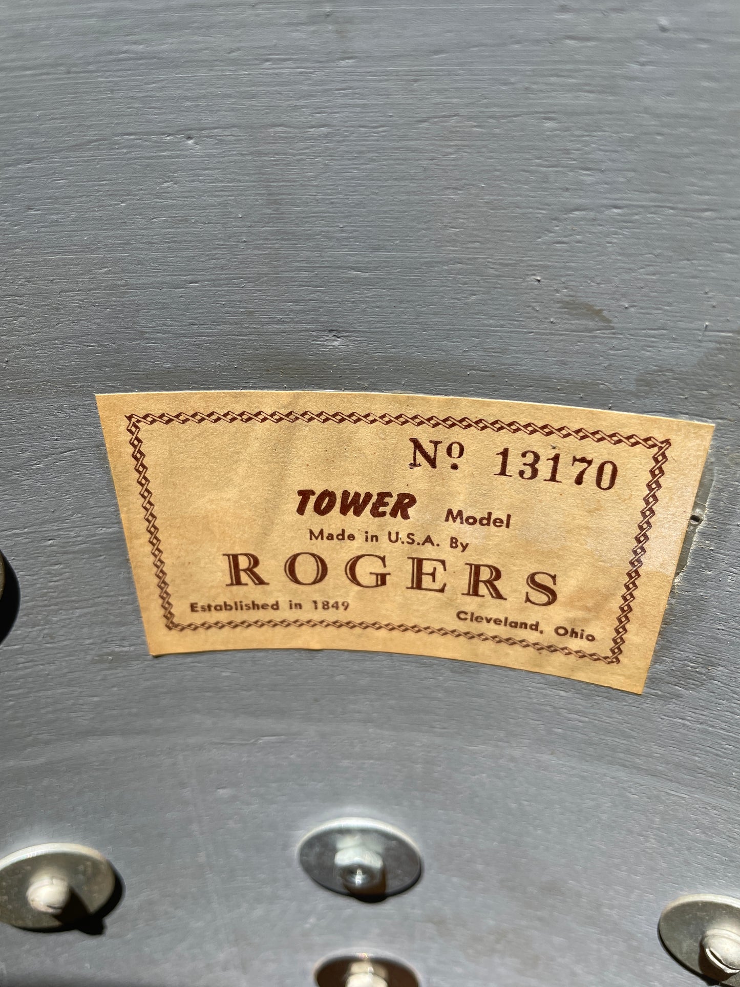 1960s Rogers Tower Delta Drum Set Sparkling Blue Pearl 20/12/14