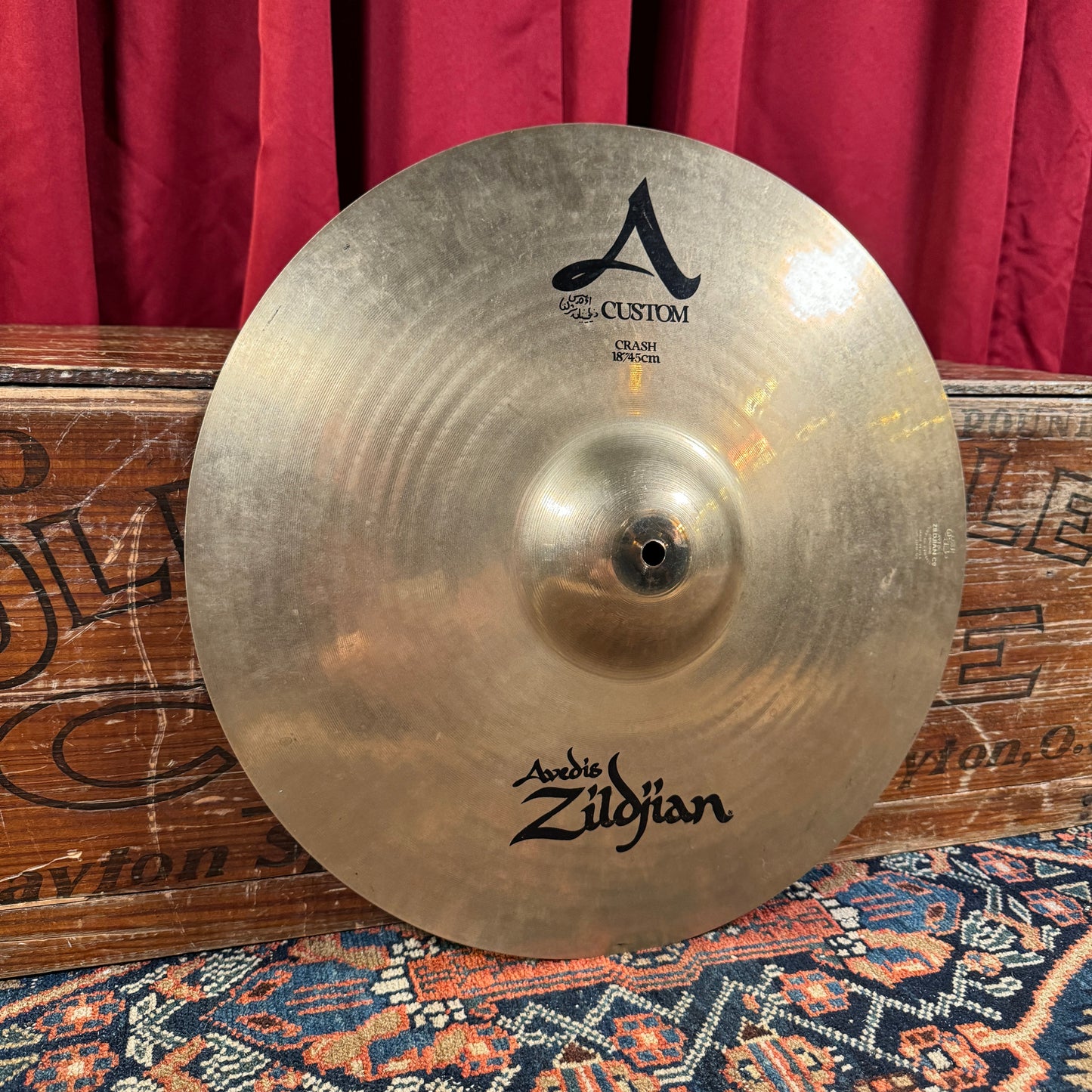 18" Zildjian A Custom Crash Cymbal Brilliant 1330g *Video Demo*