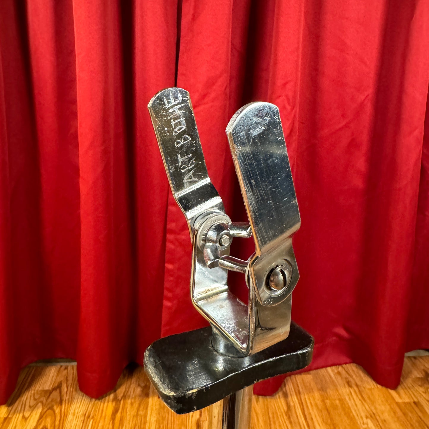 Early 1960s Ludwig No. 1345 All-Angle Dual Tom Drum Stand Blue Note Set