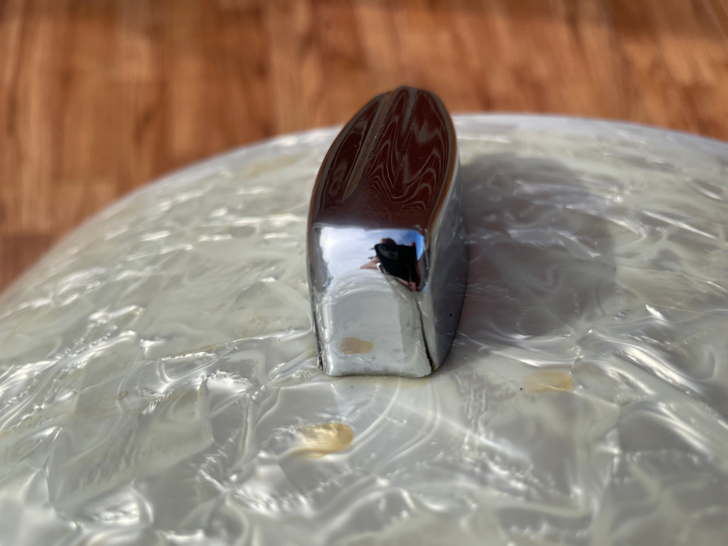 1960s Rogers Holiday 14x22 Bass Drum Single White Marine Pearl Cleveland
