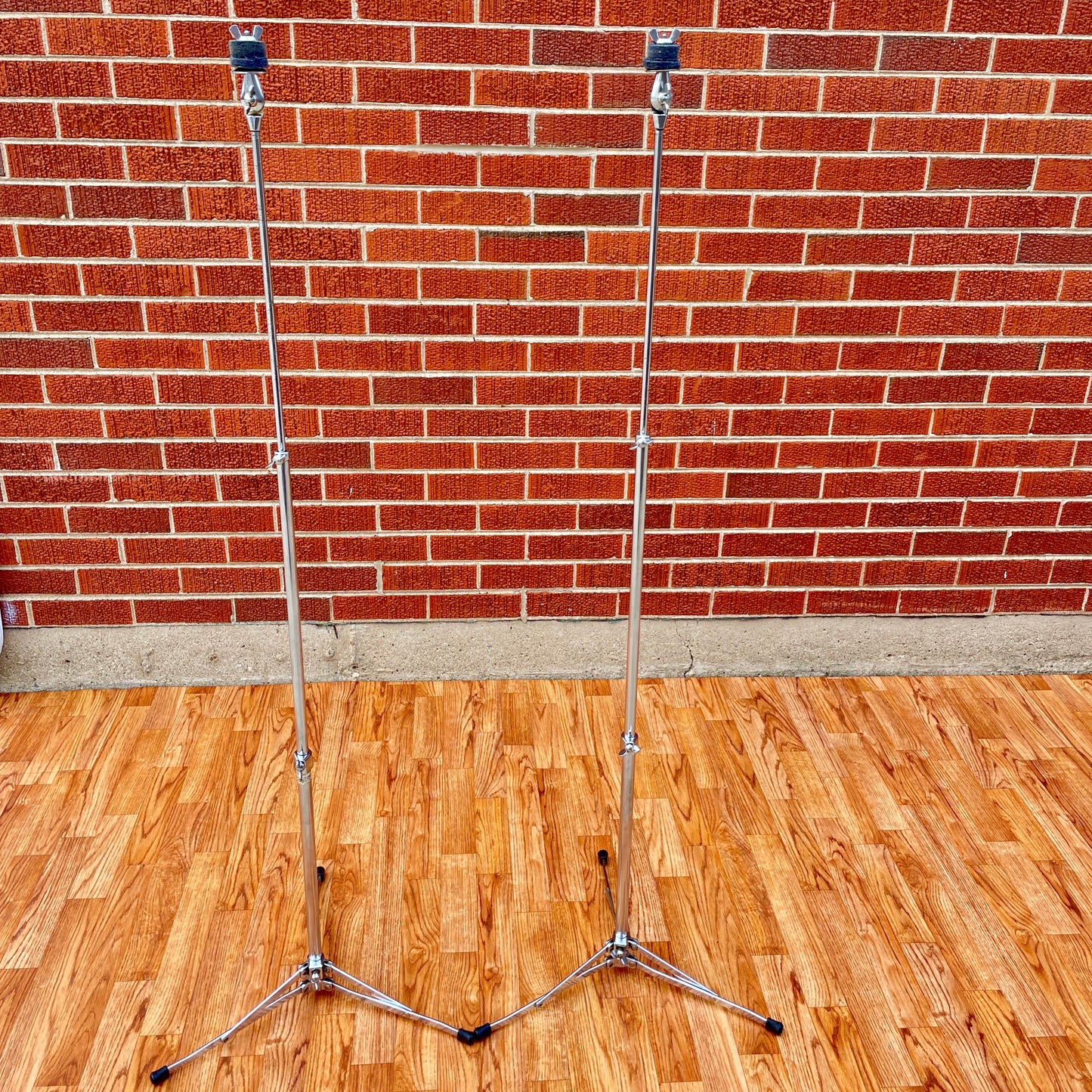 1960s Ludwig 1400 Flat Base Straight Cymbal Stand Pair (2 pcs.)