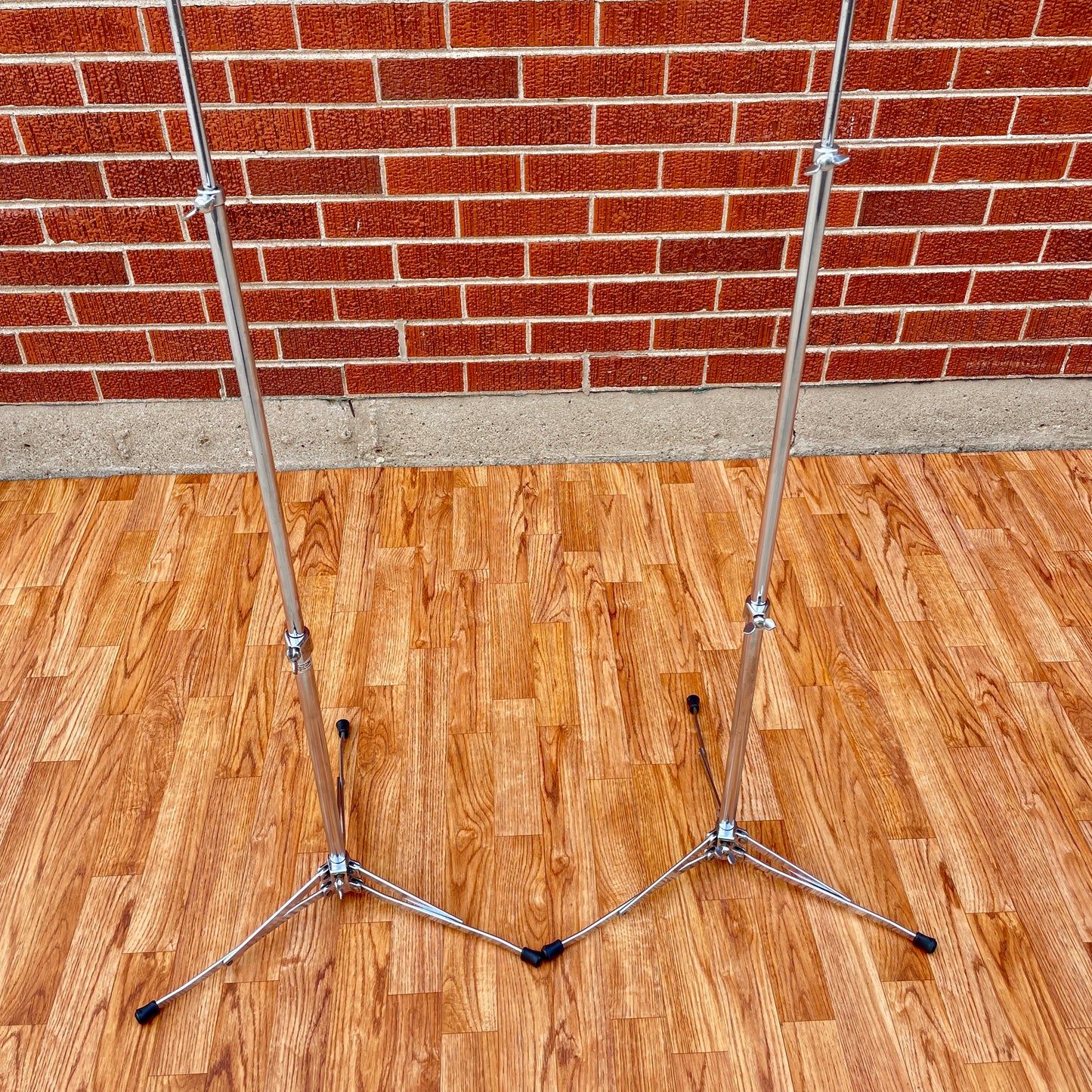 1960s Ludwig 1400 Flat Base Straight Cymbal Stand Pair (2 pcs.)