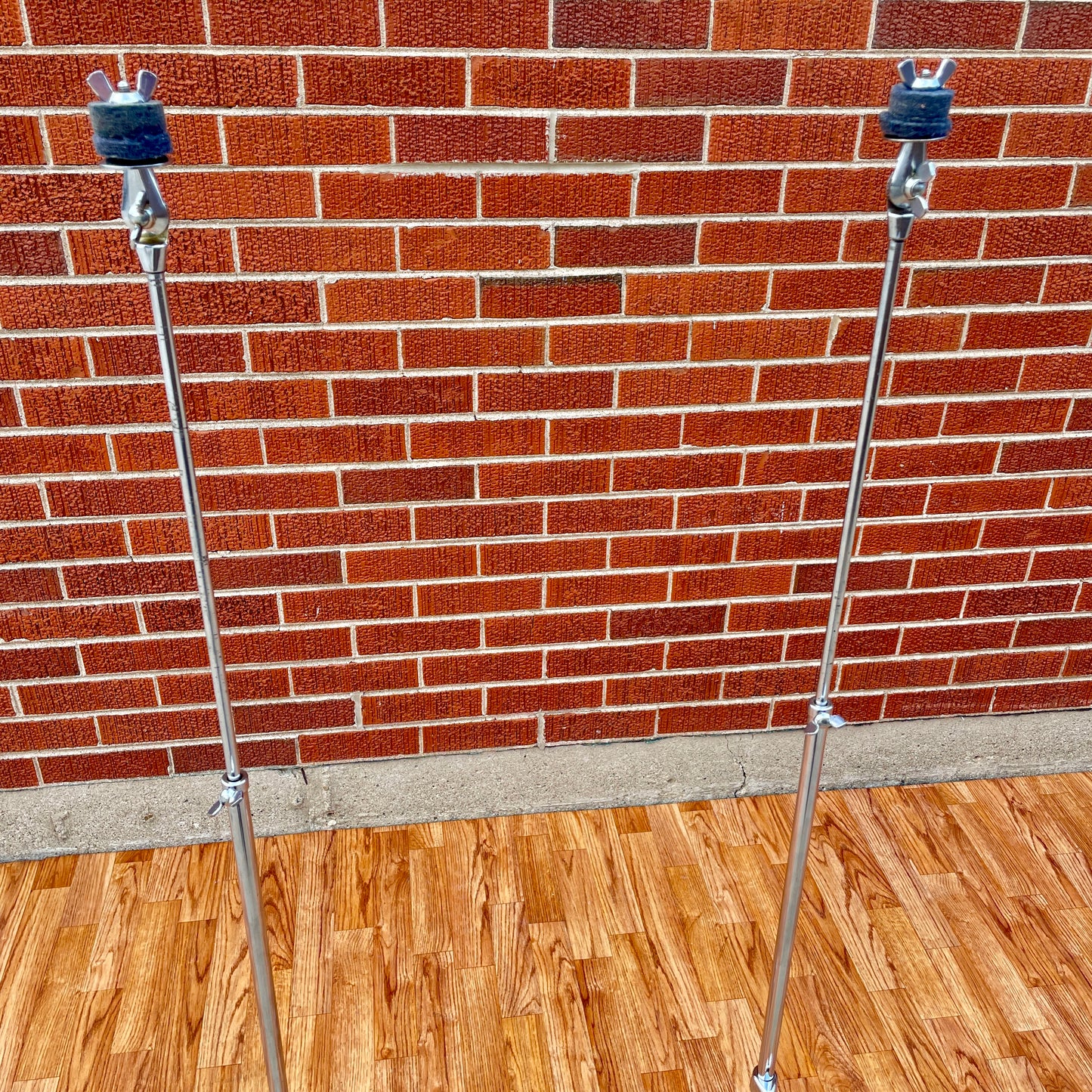 1960s Ludwig 1400 Flat Base Straight Cymbal Stand Pair (2 pcs.)