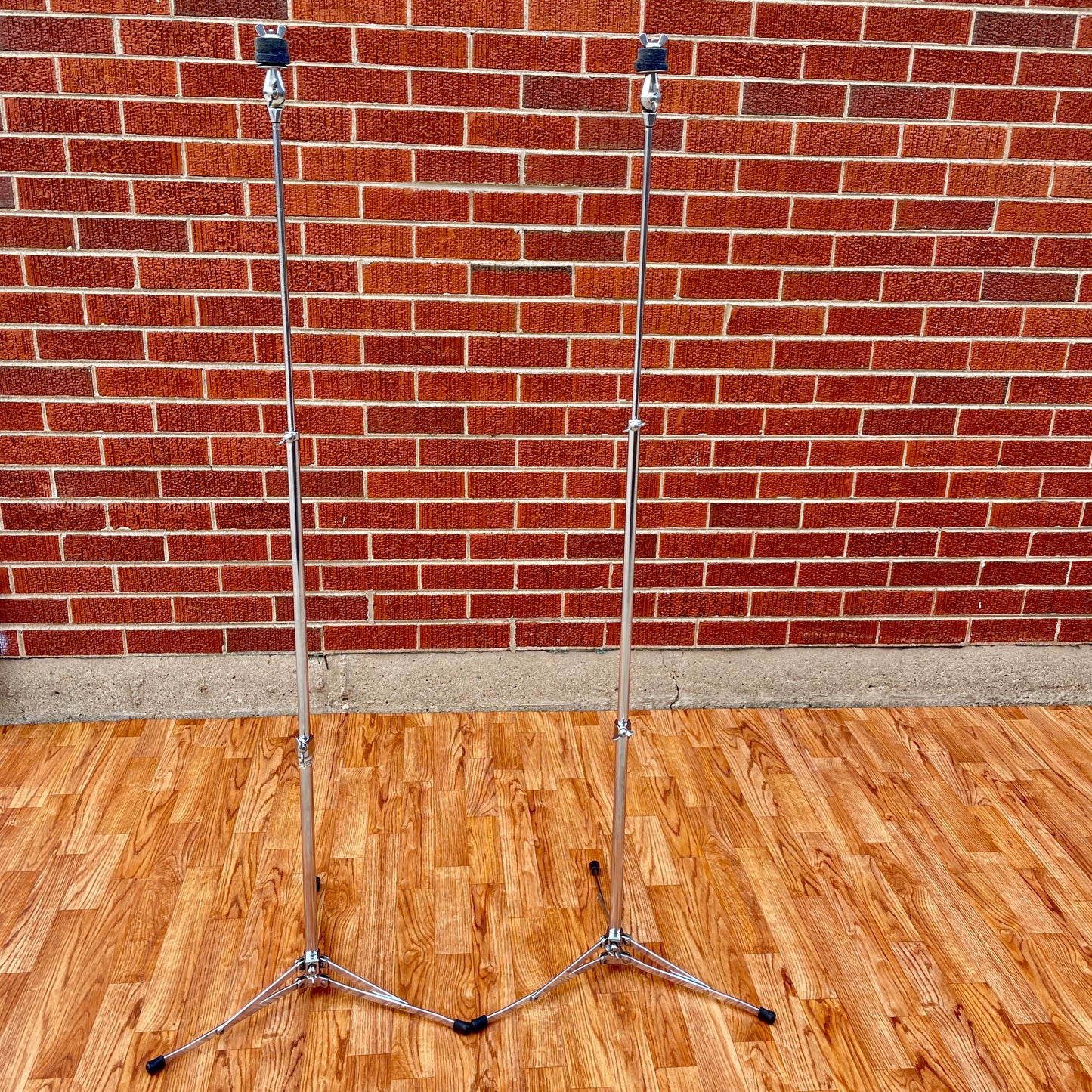 1960s Ludwig 1400 Flat Base Straight Cymbal Stand Pair (2 pcs.)
