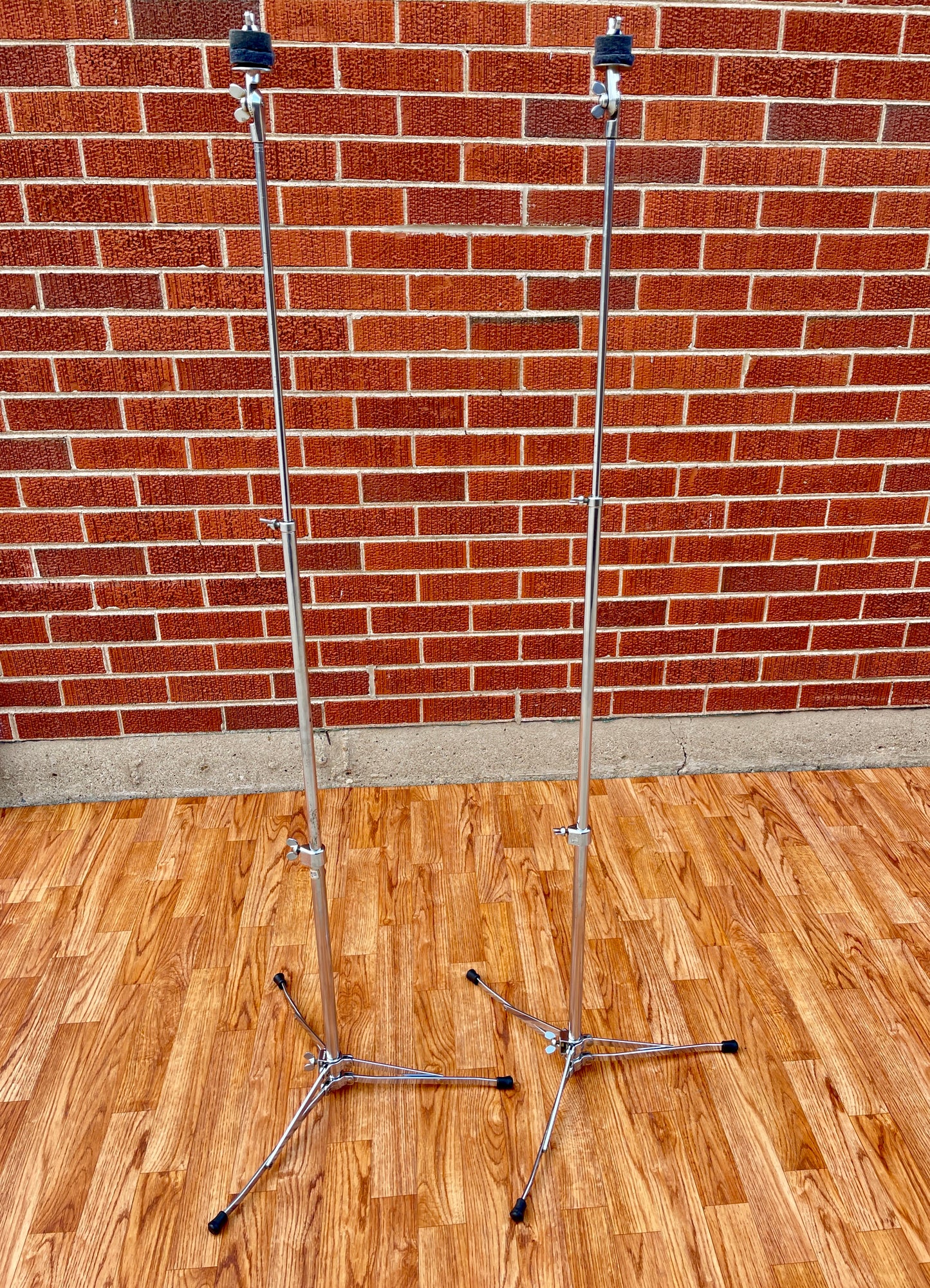 1960s Ludwig 1400 Flat Base Straight Cymbal Stand Pair (2 pcs.)