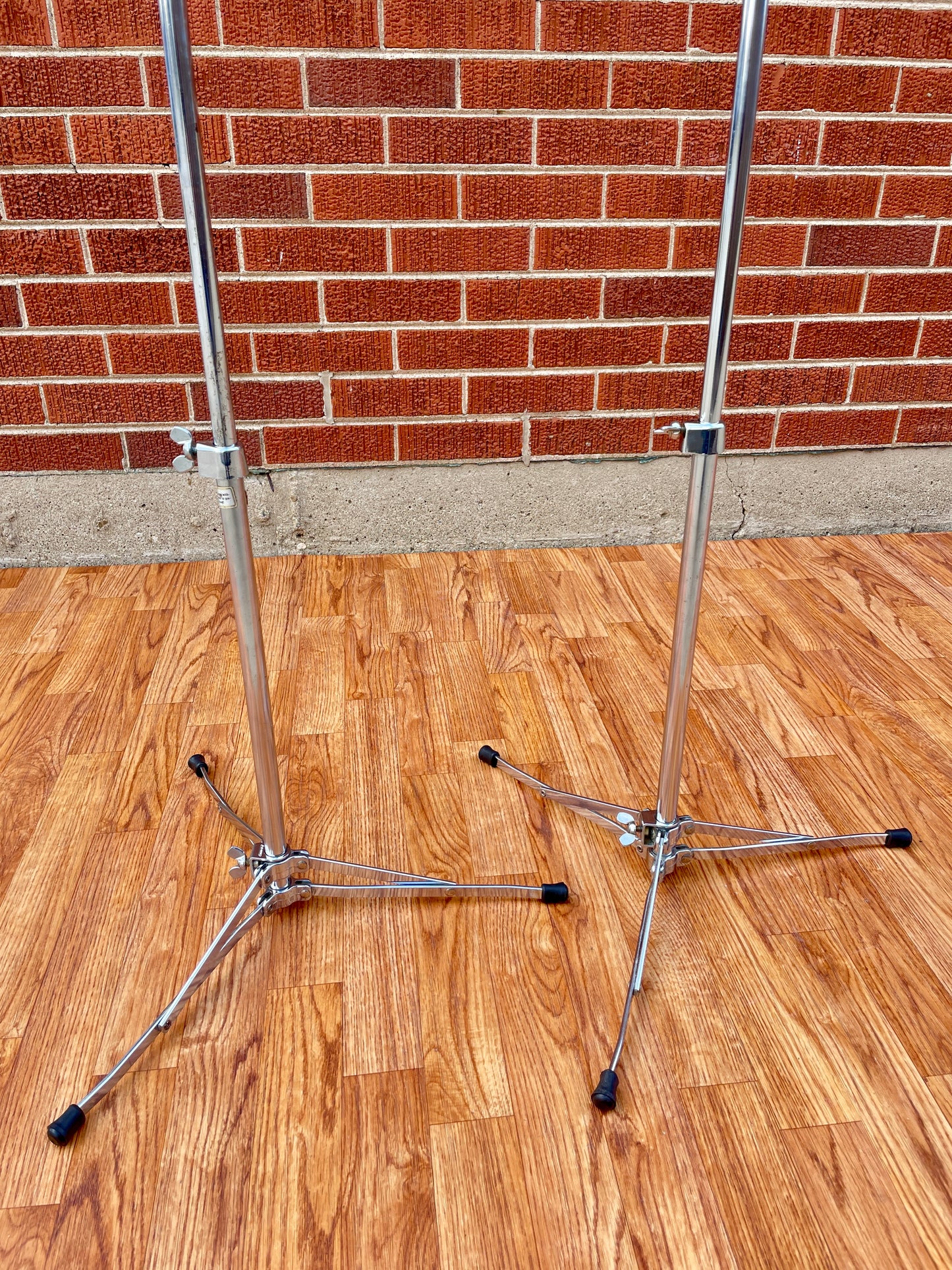 1960s Ludwig 1400 Flat Base Straight Cymbal Stand Pair (2 pcs.)