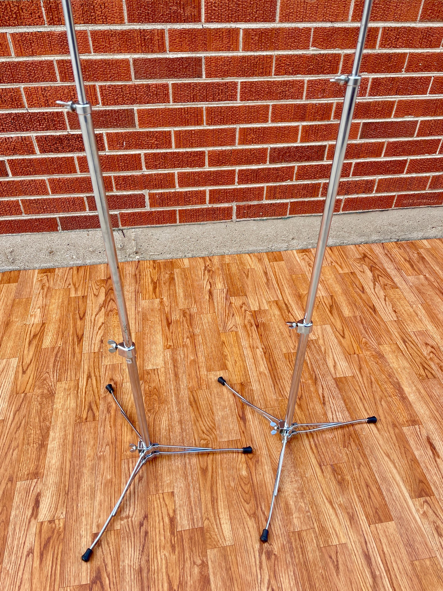 1960s Ludwig 1400 Flat Base Straight Cymbal Stand Pair (2 pcs.)