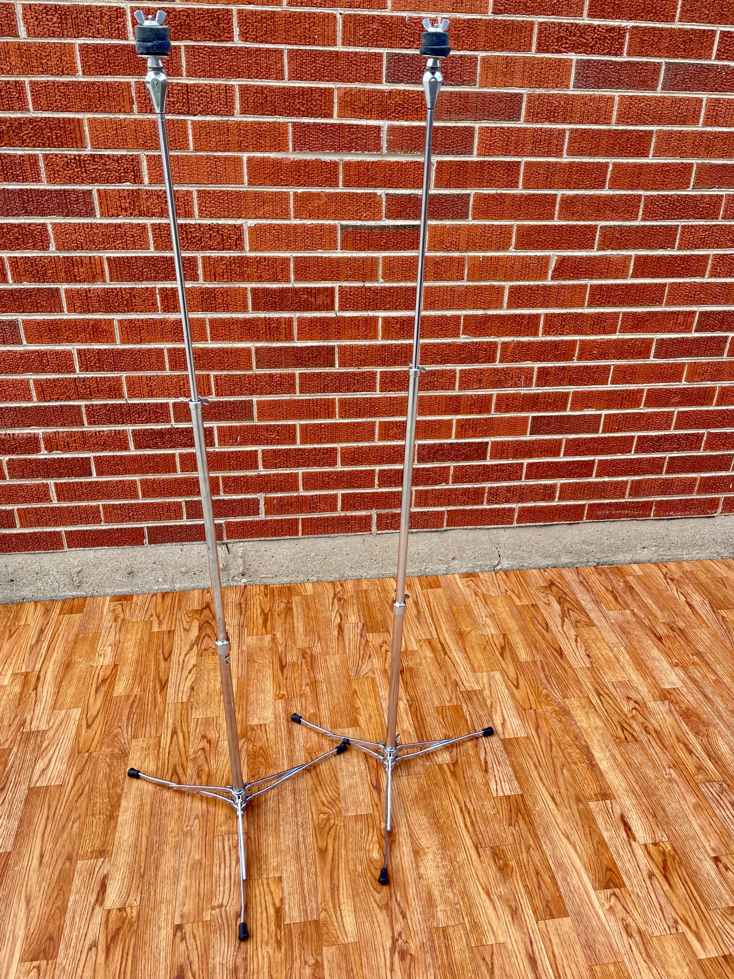 1960s Ludwig 1400 Flat Base Straight Cymbal Stand Pair (2 pcs.)