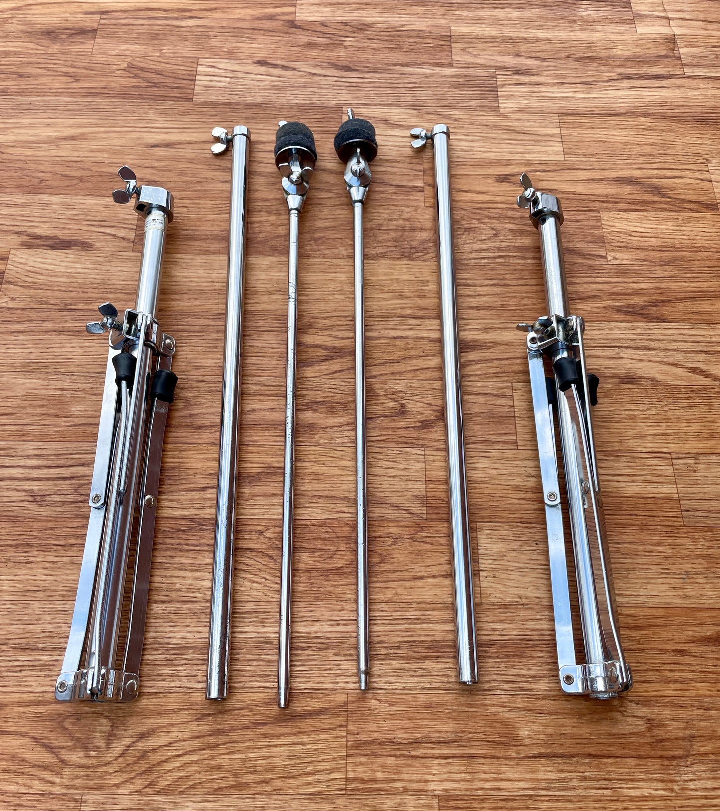 1960s Ludwig 1400 Flat Base Straight Cymbal Stand Pair (2 pcs.)