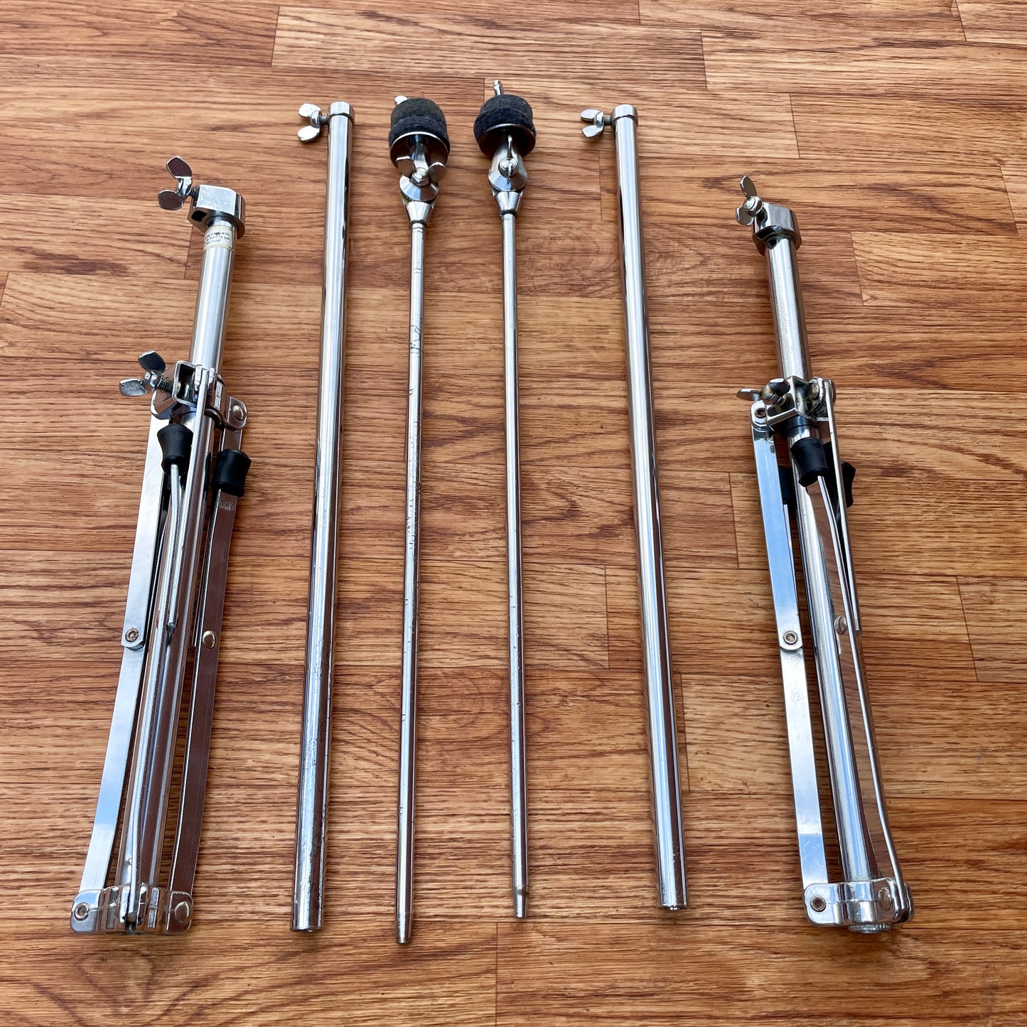 1960s Ludwig 1400 Flat Base Straight Cymbal Stand Pair (2 pcs.)