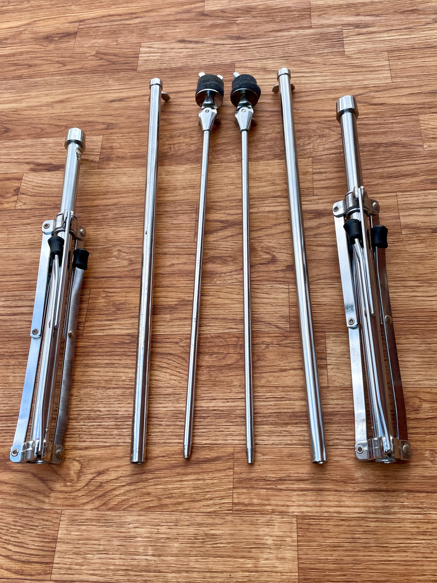 1960s Ludwig 1400 Flat Base Straight Cymbal Stand Pair (2 pcs.)