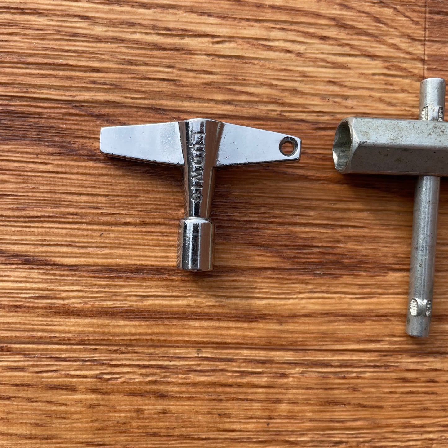 Vintage Ludwig Drum Tuning Key and Rail Consolette Hex Wrench Set