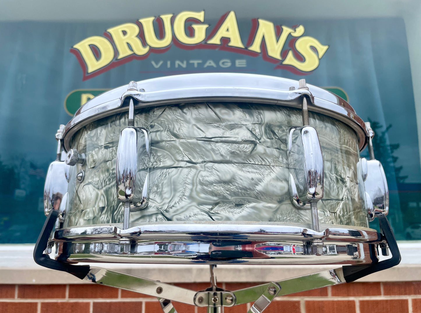 1959 Slingerland 5.5x14 Hollywood Ace No. 146 Snare Drum Sky Blue Pearl