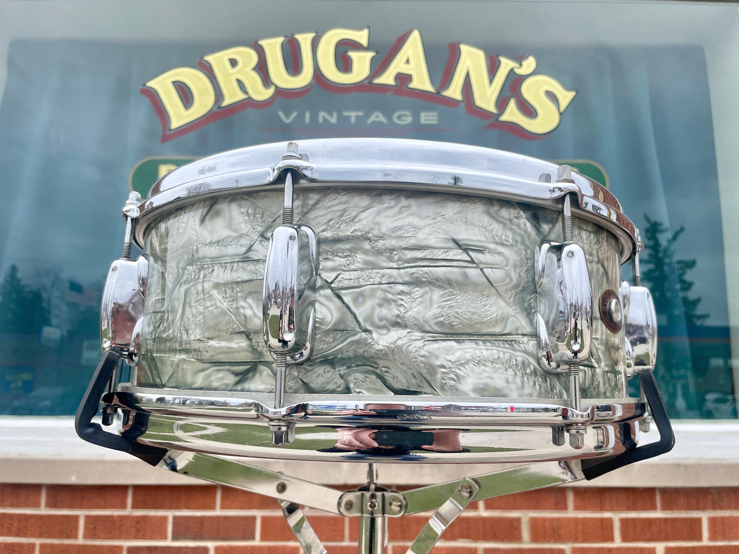 1959 Slingerland 5.5x14 Hollywood Ace No. 146 Snare Drum Sky Blue Pearl