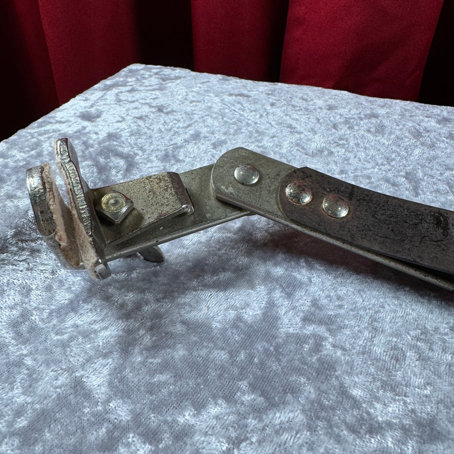 1950s WFL Ludwig Adjustable Bass Drum Muffler No. 136 Nickel
