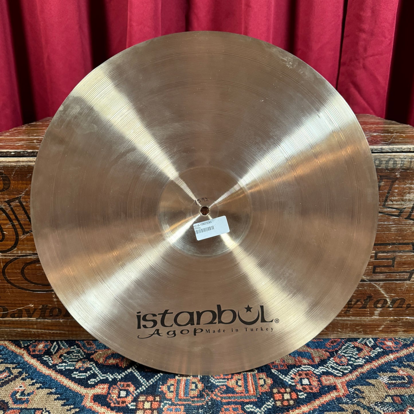 19" Istanbul Agop Xist Natural Crash Cymbal 1592g *Video Demo*