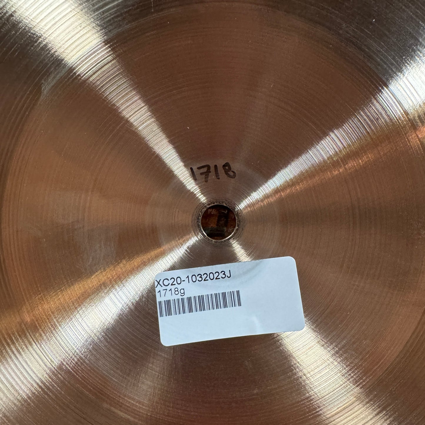 20" Istanbul Agop Xist Natural Crash Cymbal 1718g *Video Demo*