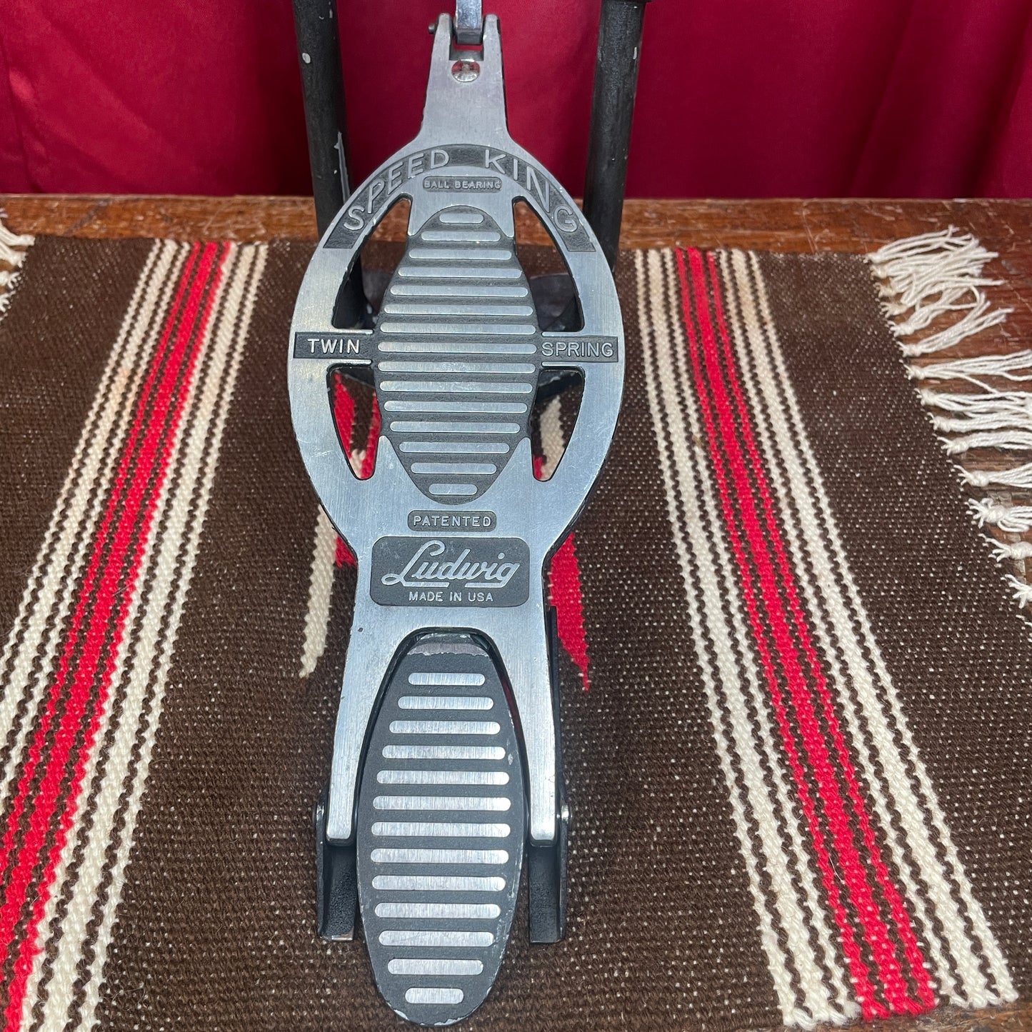 Ludwig L201 Black/Silver Speed King Bass Drum Pedal 2001-2014 Made In USA