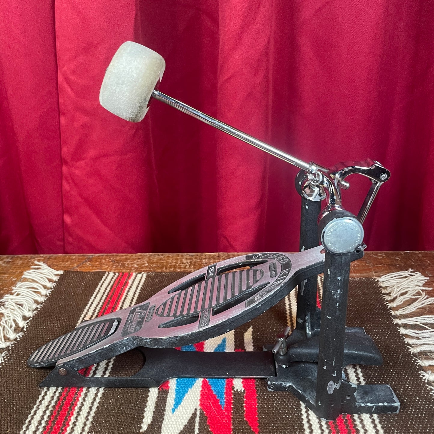 Ludwig L201 Black/Silver Speed King Bass Drum Pedal 2001-2014 Made In USA