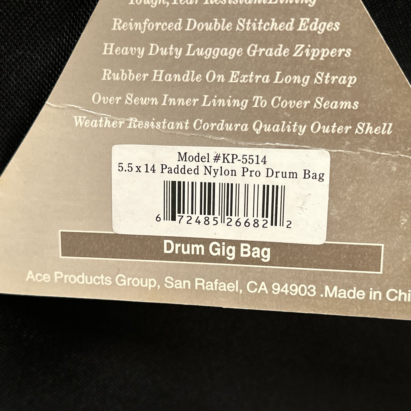 Kaces KP-5514 5.5x14 Padded Snare Drum Bag
