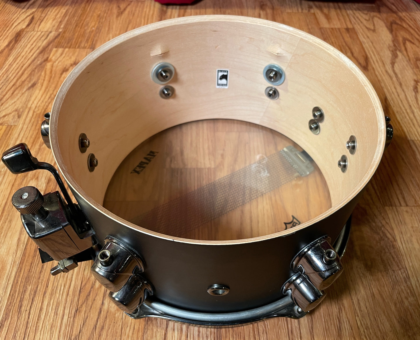 Mapex Black Panther Traditional Maple 5.5x10 Snare Drum Flat Black ML0550FB