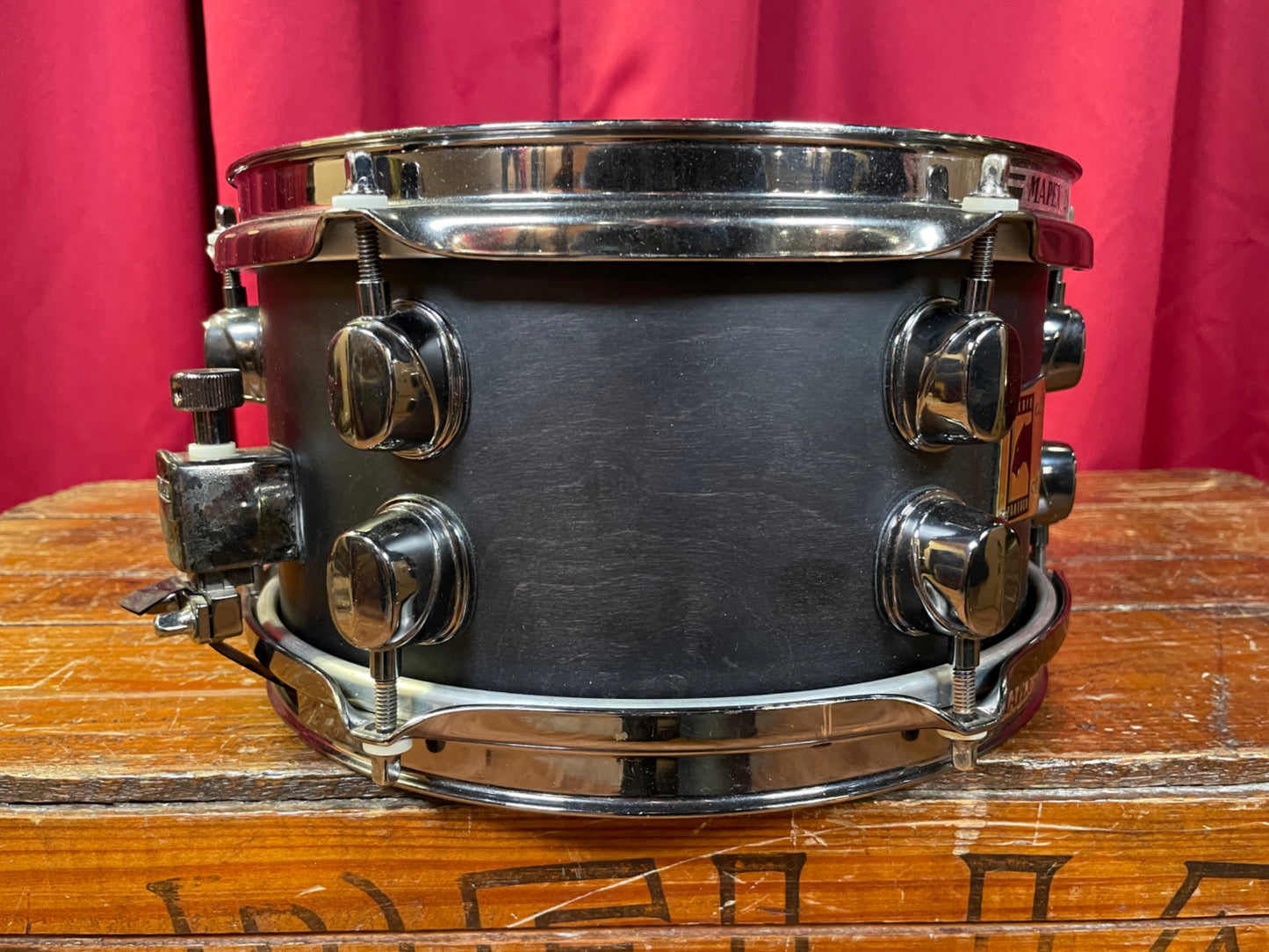 Mapex Black Panther Traditional Maple 5.5x10 Snare Drum Flat Black ML0550FB