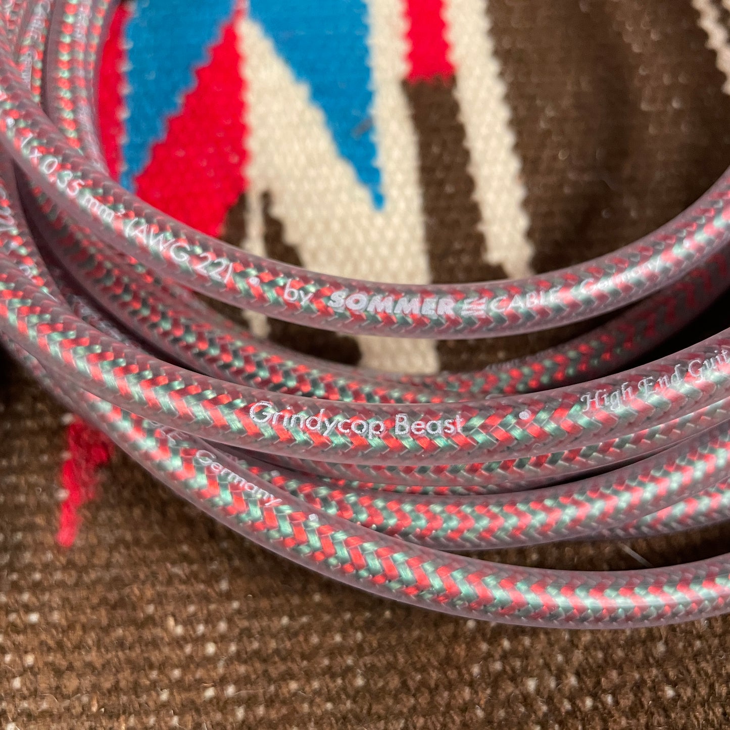 Lava Sommer GrindyCop Beast Instrument Cable 15 Foot Straight to Straight