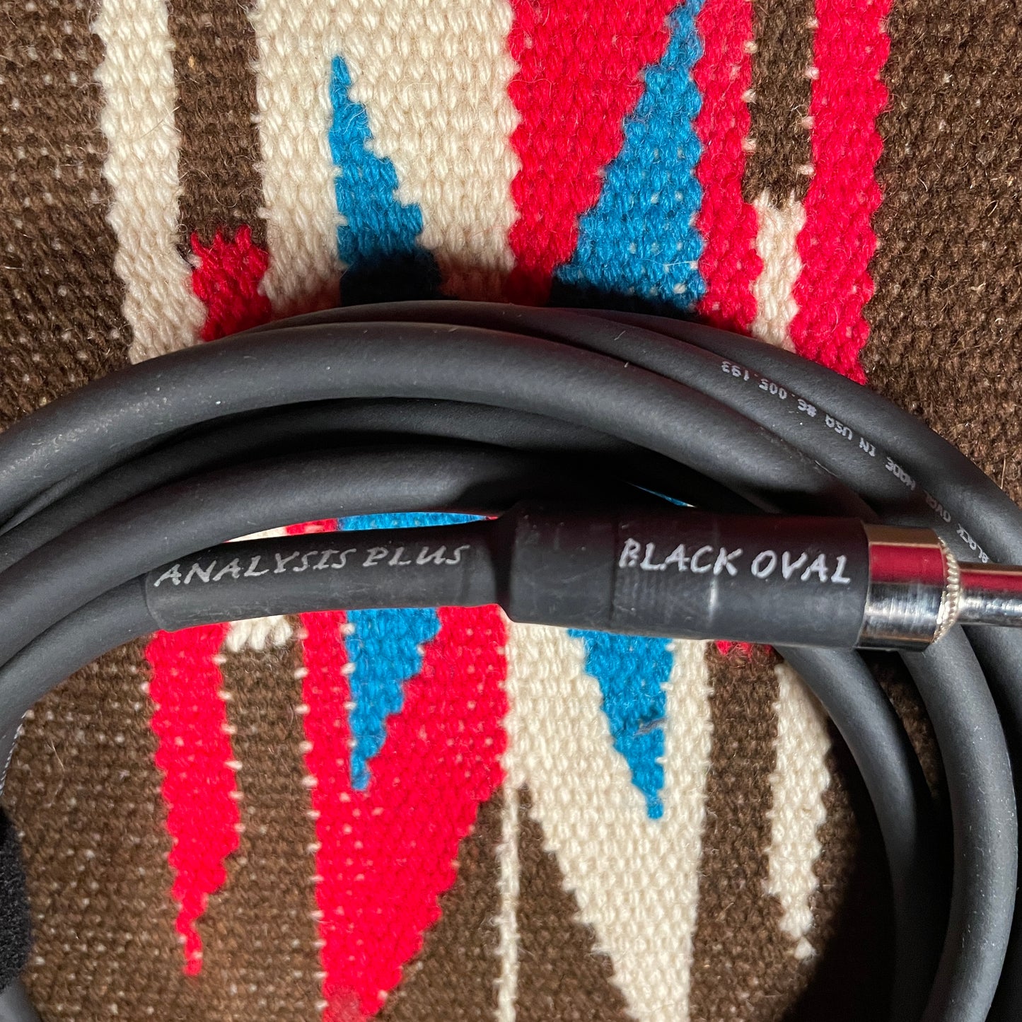 Analysis Plus Black Oval Instrument Cable 10 Foot Straight to Straight