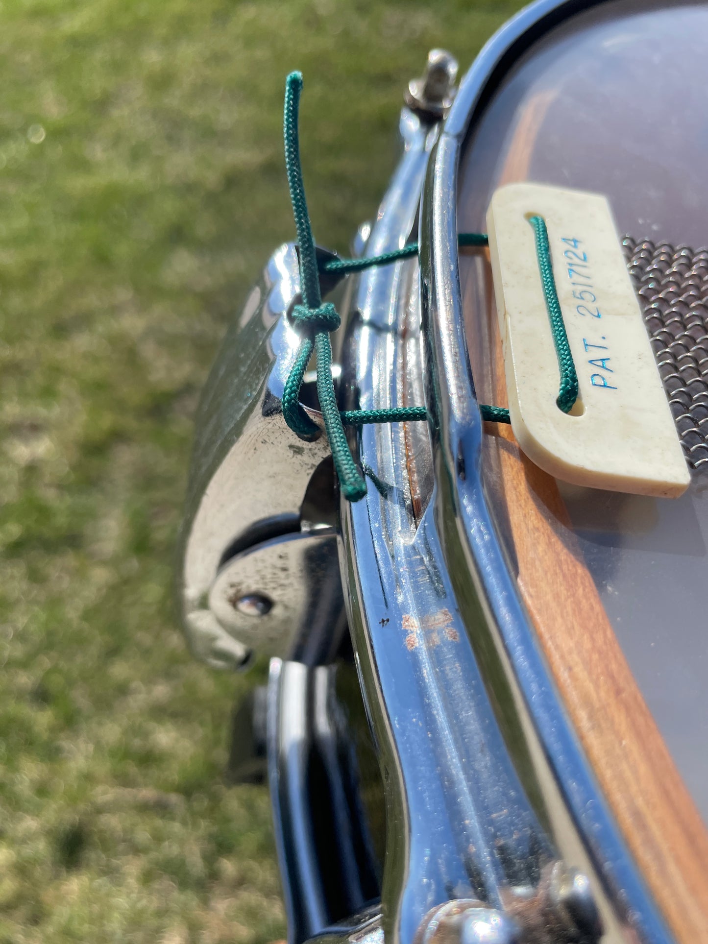 1959-1961 Slingerland 5.5x14 Super Gene Krupa Solid Shell Snare Drum Blue Sparkle