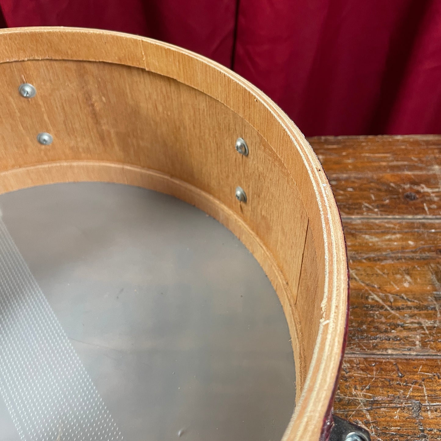 Vintage Torodor 5x14 MIJ Snare Drum Red Sparkle