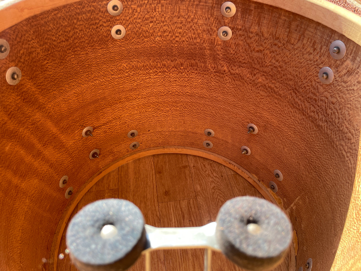 1950s Slingerland 16x18 Floor Tom Drum Single Black Diamond Pearl