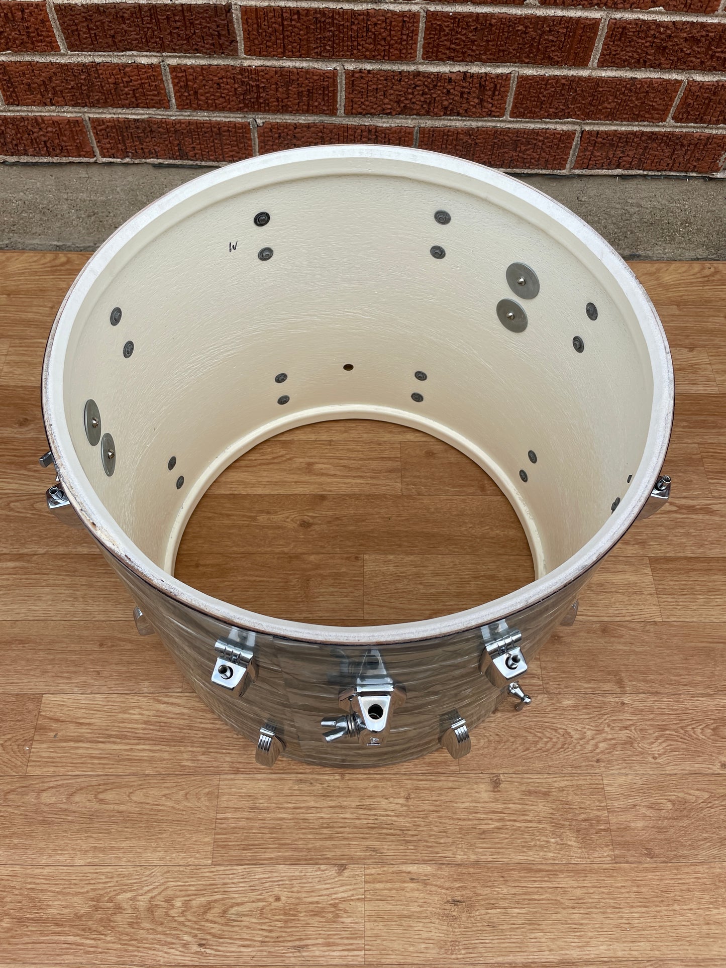 1966 Ludwig 16x18 Floor Tom Drum Sky Blue Pearl