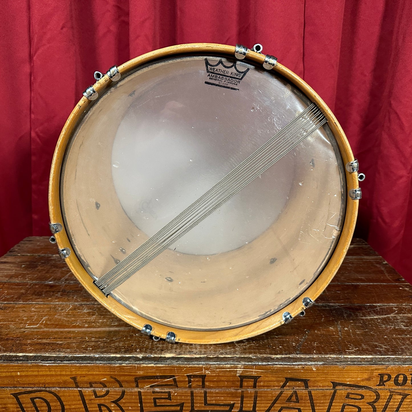 1957 Gretsch 10x14 Field Snare Drum Mahogany Marching / Parade Snare