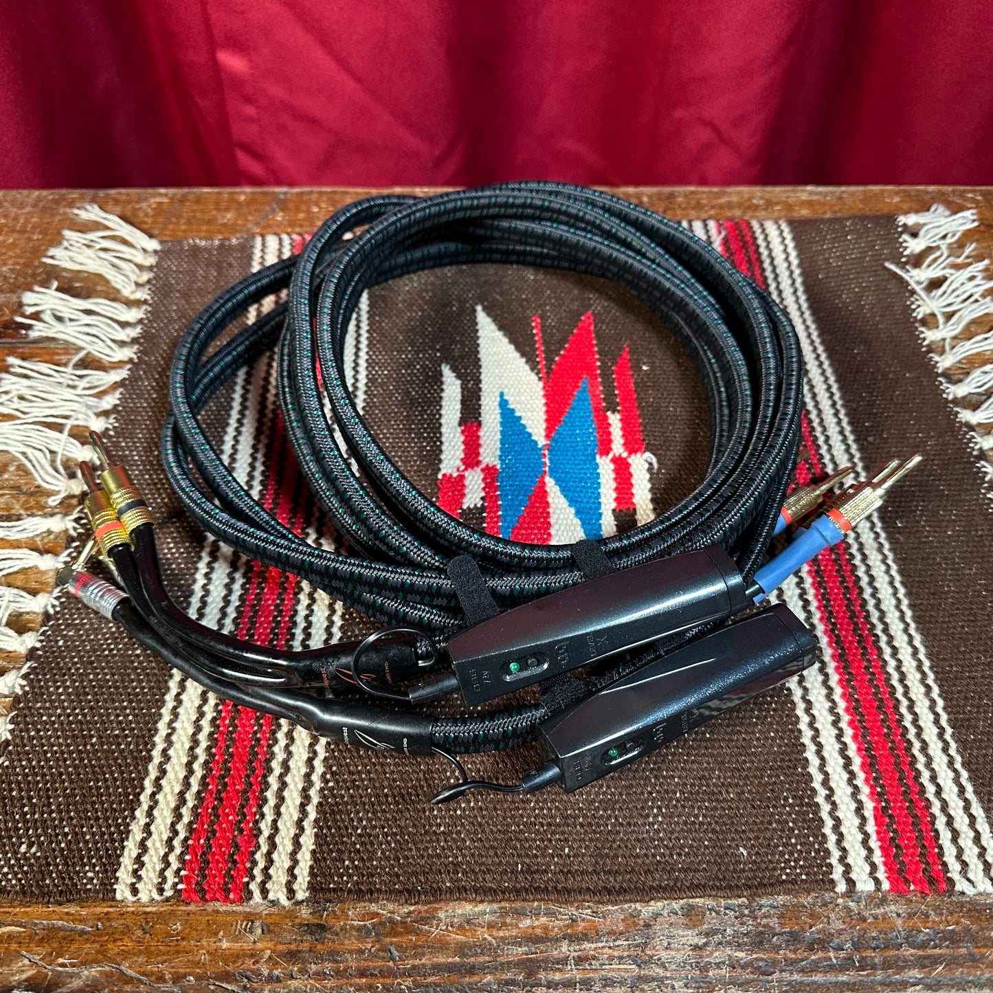 Audioquest Rocket 88 Full Range Speaker Cable Pair 8 Foot Nakamichi Banana Connectors