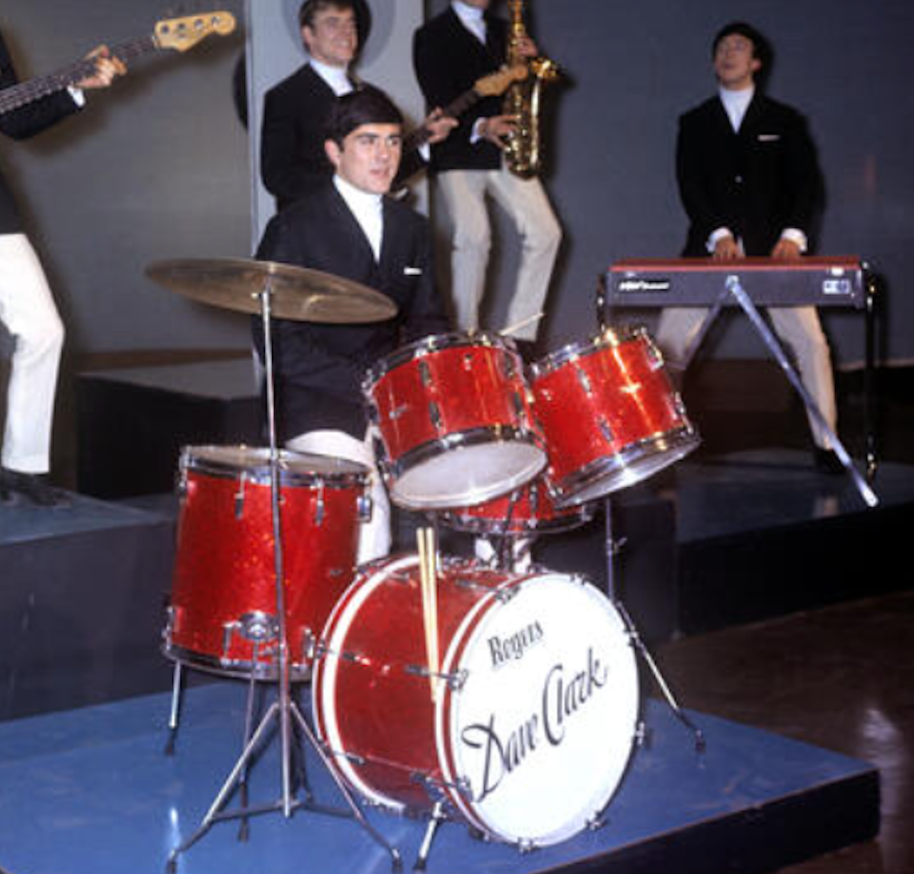 Rogers Dave Clark Tribute Drum Set Red Sparkle 20/12/13/16/5x14