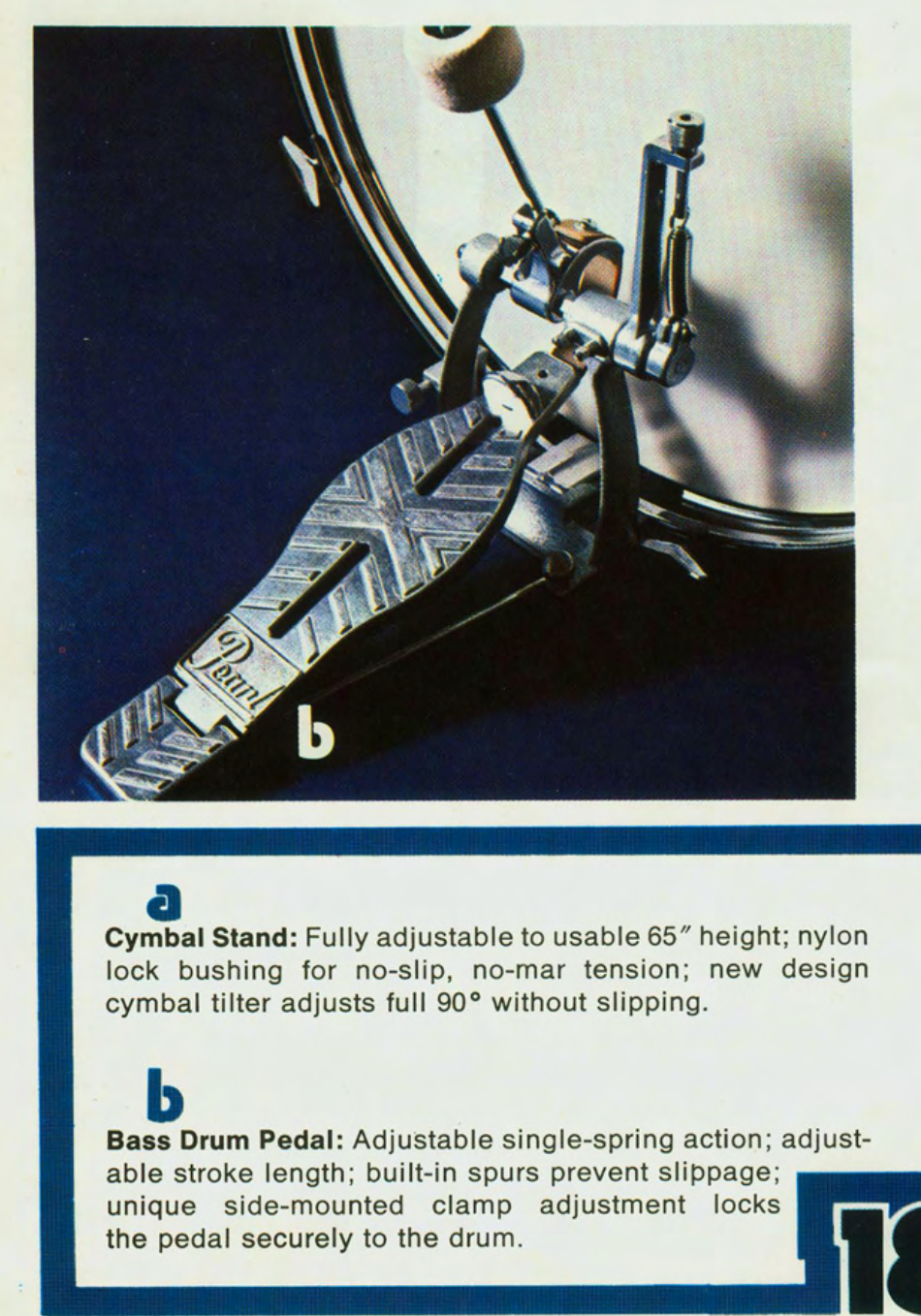 1970s Pearl 810 Professional Model Bass Drum Pedal