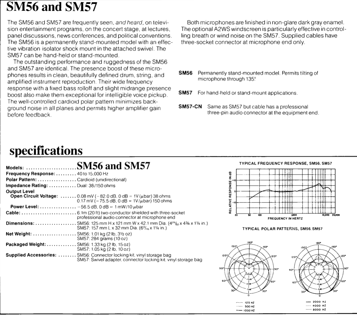 Vintage Shure Unidyne III SM56 Cardioid Dynamic Instrument Microphone #1