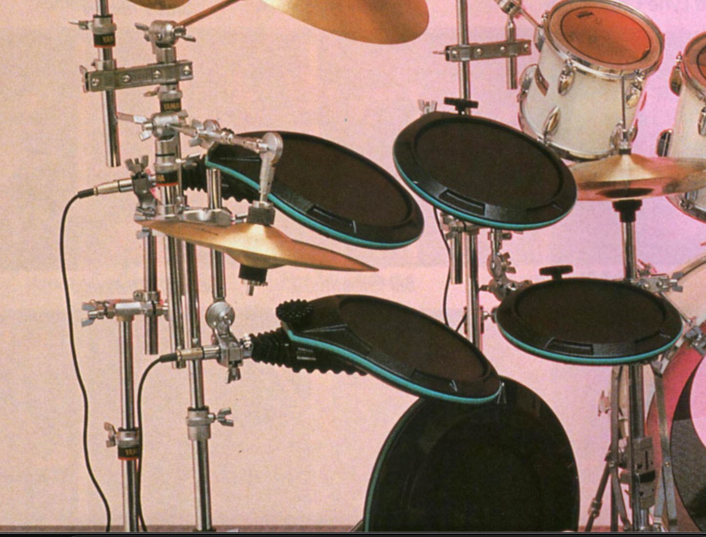 1980s Yamaha PTT1 Single Electronic Drum Pad Mount Holder