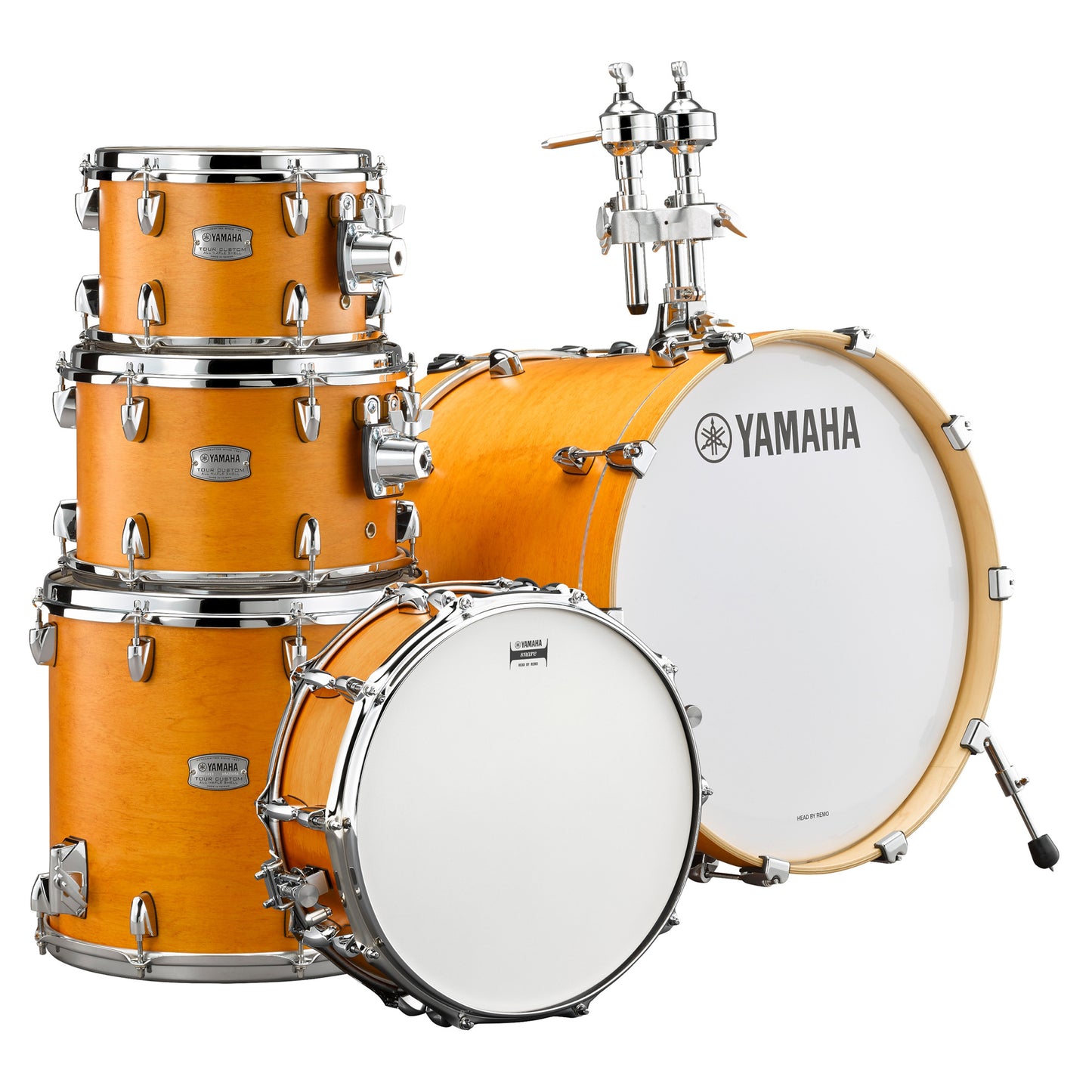Yamaha TMP0F56CRS Tour Custom Maple 5pc Drum Set Caramel Satin