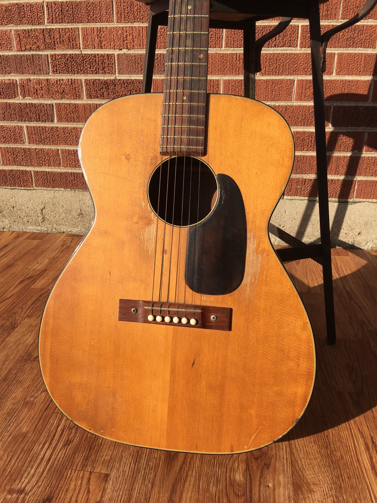 1960s Harmony H162 Tortoise Double Bound Acoustic Guitar w/CBC