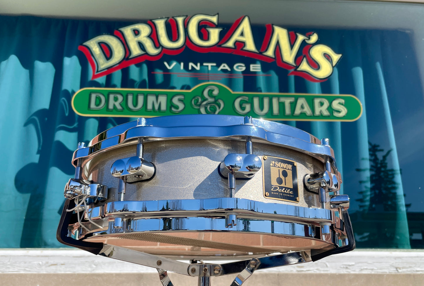 Sonor Delite Series 4x14 Snare Drum Silver Sparkle