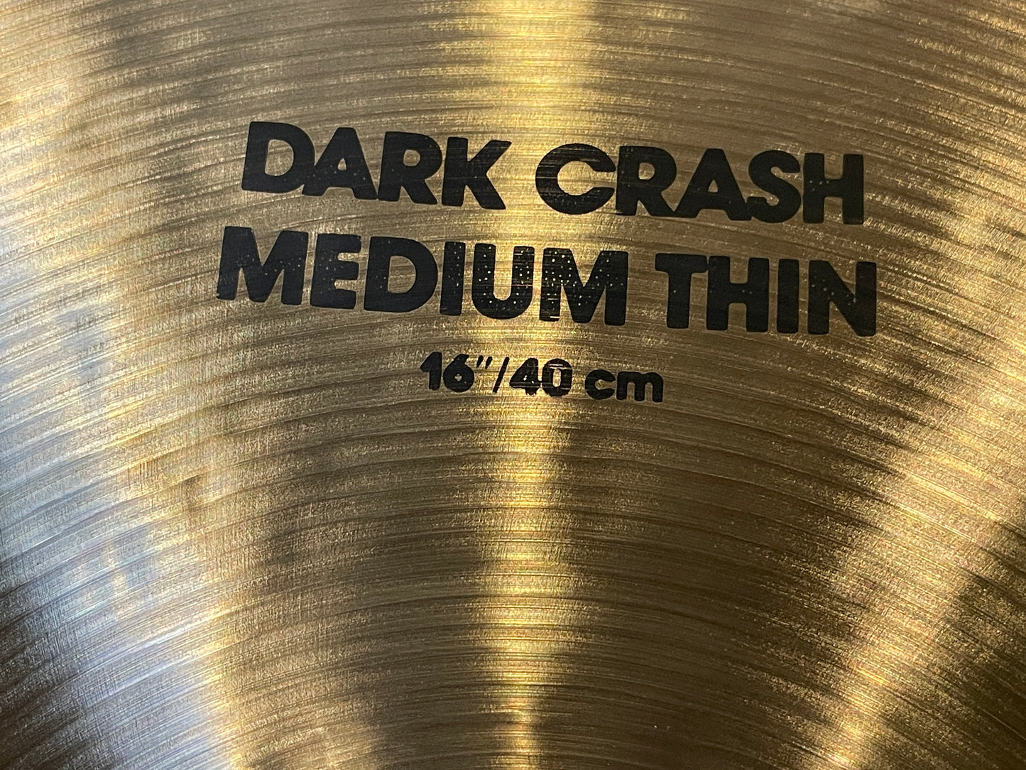 16" Zildjian K Dark Crash Medium Thin Cymbal 1234g