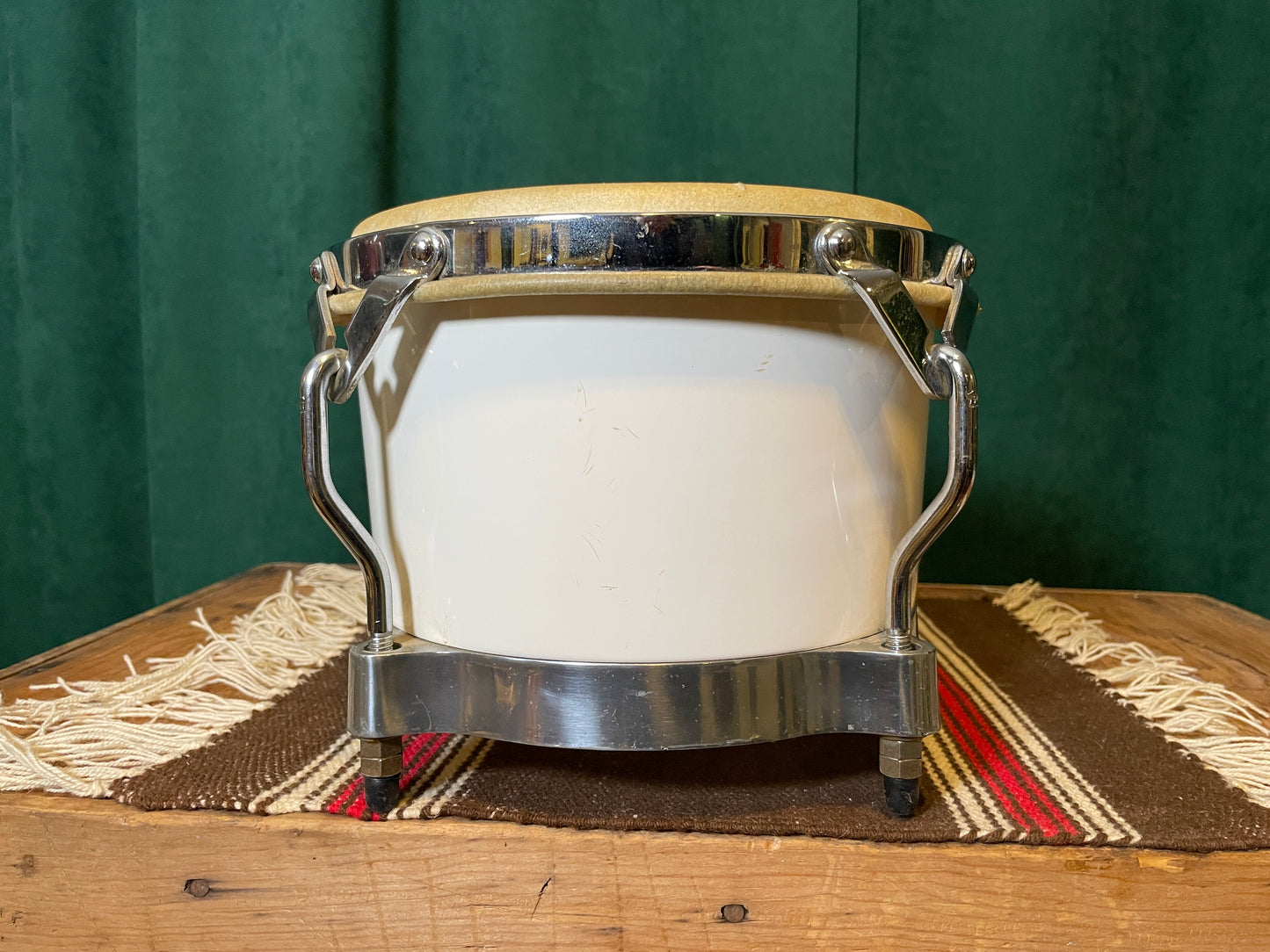 LP Matador Fiberglass Bongos White Latin Percussion