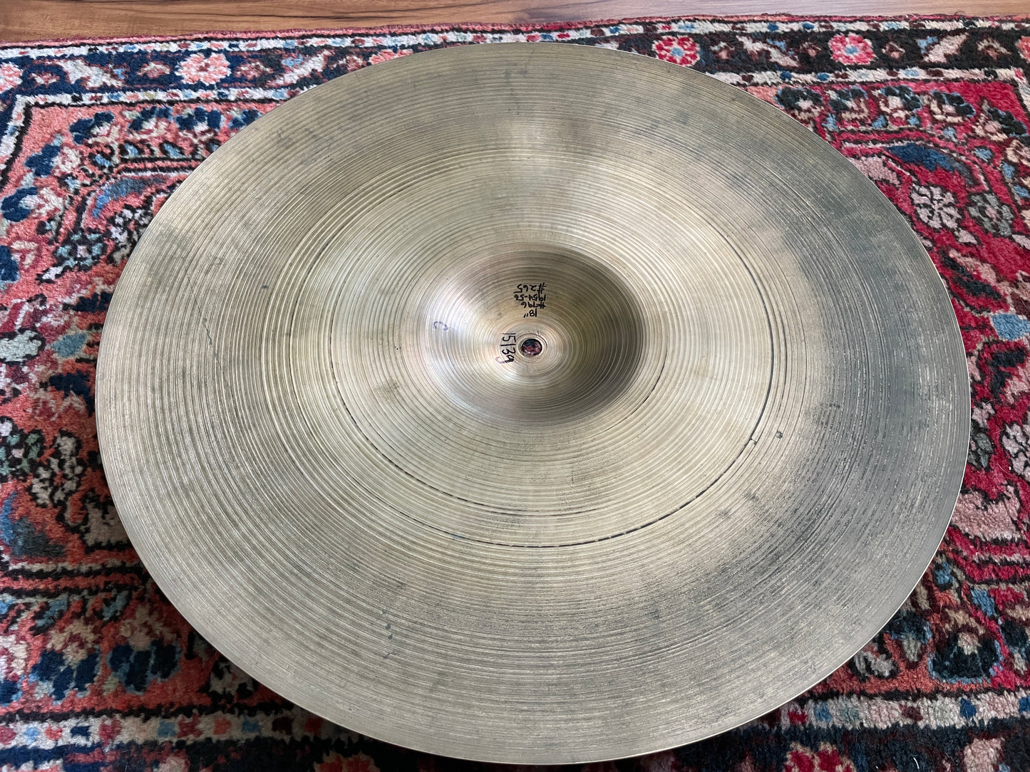 18" Zildjian A 1954-56 Large Block Stamp Crash Cymbal 1513g #796
