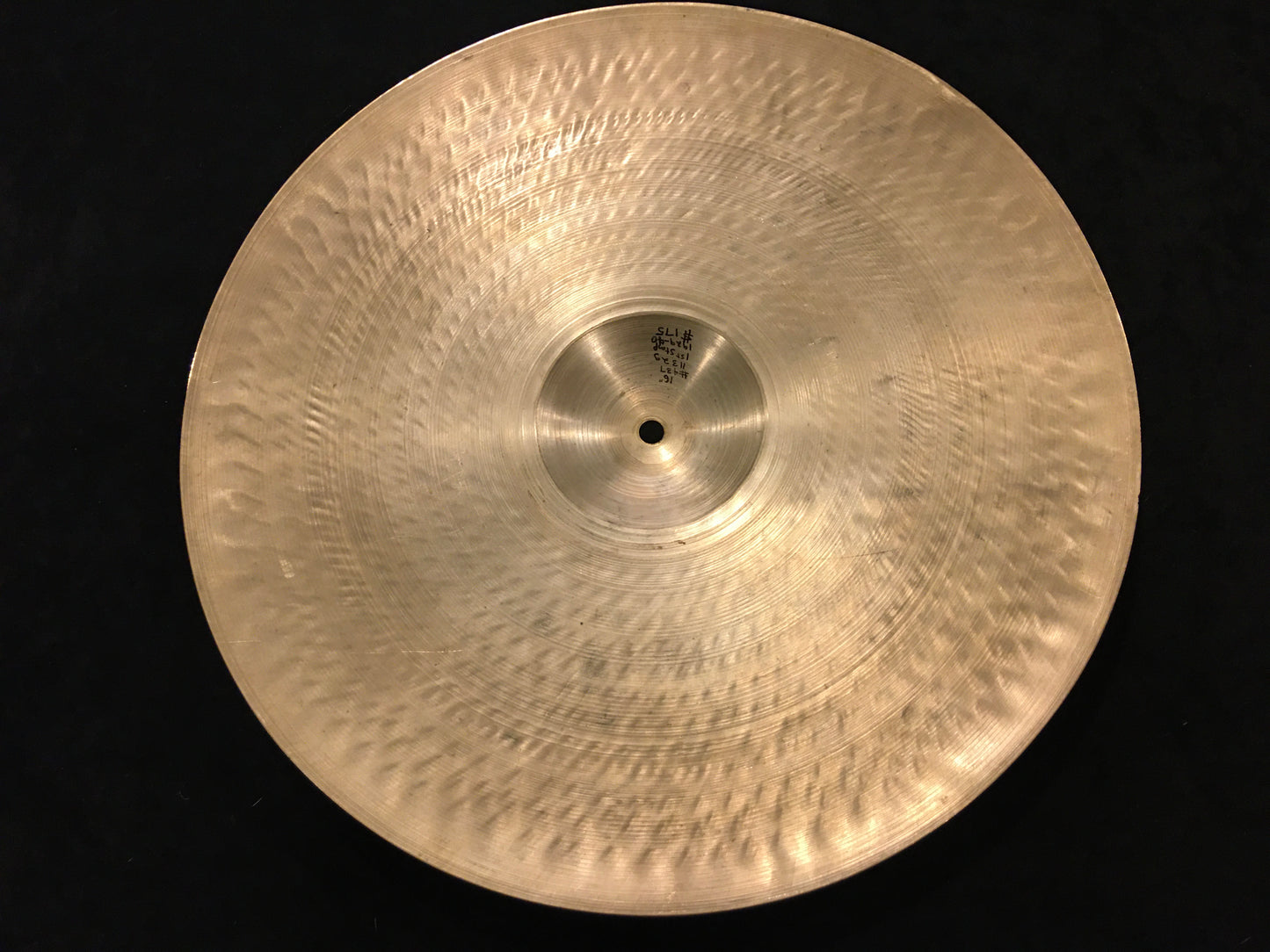 16" Zildjian A 1st Stamp (1929-1940) Crash / Single Hi-Hat Cymbal 1132g #437