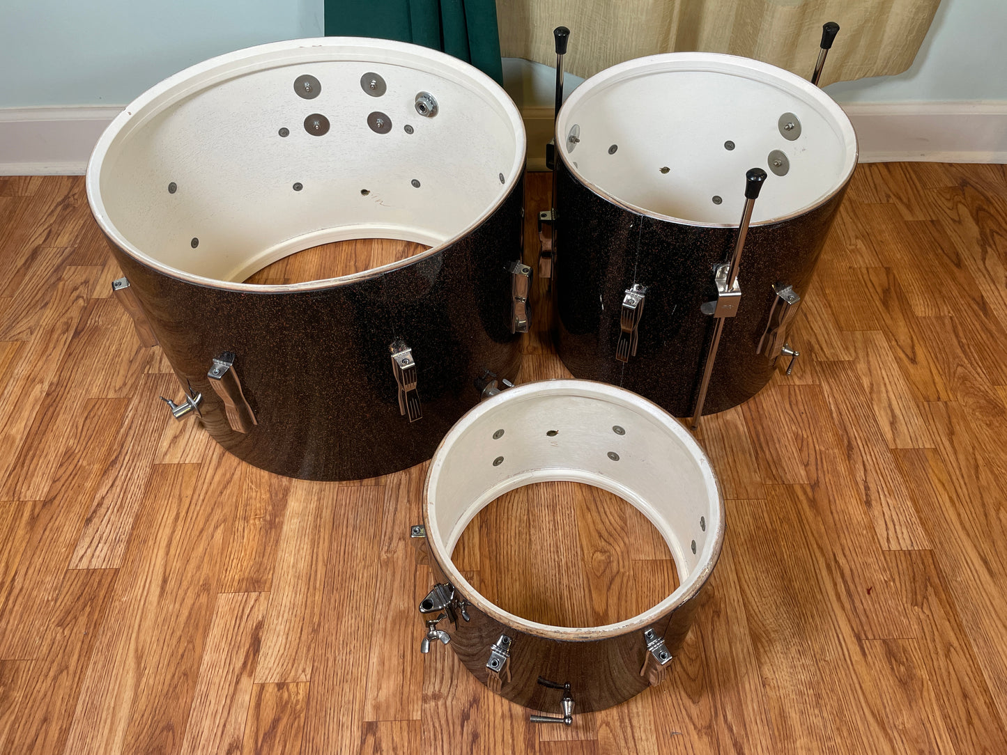 1964 Ludwig Club Date Drum Set Black Galaxy 20/12/14/5x14