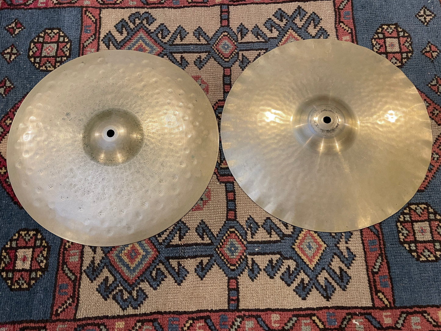 14" Paiste 1978 Sound Creation Sound Edge Hi-Hat Cymbal Pair 1184g/1268g *Video Demo*