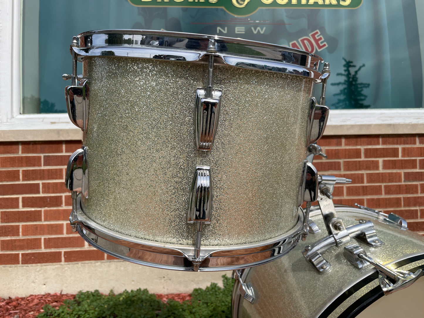 1964 Ludwig Super Beat Drum Set Silver Sparkle 20/13/16 COB